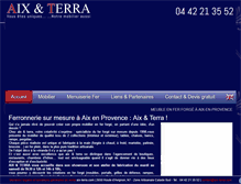 Tablet Screenshot of aix-terra.com